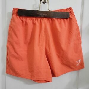 Men's Orange Athletic Shorts